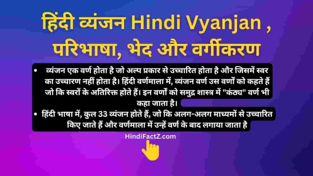 Hindi Vyanjan